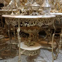 میز تلفن برنز ۲ طبقه