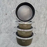 سرویس قابلمه زیگما هلنا چدن گرانیت نچسب تفلن