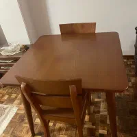 میز نهار خوری عسلی جنس چوب عالی