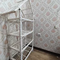 جا گلدانی و قفسه (حصیری و ام دی اف سبک)|صنایع دستی و سایر لوازم تزئینی|مشهد, هنرستان|دیوار