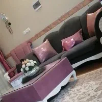 ی دست مبل راحتی طوسی صورتی|مبلمان خانگی و میز عسلی|کرمان, |دیوار