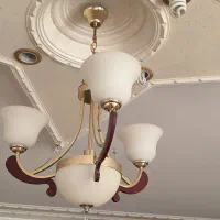 لوسترسه شاخه یاشعله ازجنس  چوب وفلز