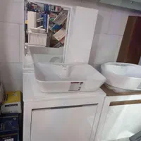 روشویی کابینتی فول ست آینه + کابین + سنگ|لوازم سرویس بهداشتی|اصفهان, رحیم‌آباد|دیوار