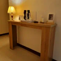 کنسول چوبی مینیمال و پینترستی