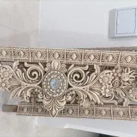 کتیبه پرده نو رنگ بژ|پرده، رانر، رومیزی|قم, الغدیر|دیوار
