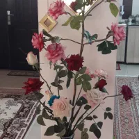 چند شاخه برزگ گل روز به فروش میرسد|گل مصنوعی|میانه, |دیوار