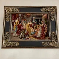 تابلو فرش نقاش جوان