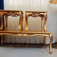 میز جلو مبلی  به همراه دو عدد عسلی|مبلمان خانگی و میز عسلی|املش, |دیوار