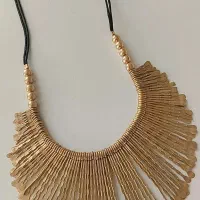 گردنبند هندی مدل سرخپوستی برنجی رنگ ثابت|بدلیجات|رشت, بلوار گیلان|دیوار