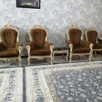 مبل سلطنتی 9نفره بانهارخوری|مبلمان خانگی و میز عسلی|مشهد, جانباز|دیوار