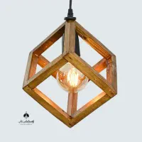 لوستر چوبی|لوستر و چراغ آویز|بیرجند, |دیوار