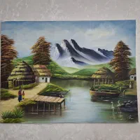 فروش تابلو رنگ روغن روی بوم و مخمل