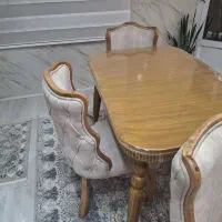 میز غذا خوری ومبلی ۵نفره وعسلی