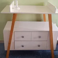 میز تعویض پوشک نوزاد با ۳ کشو کاربردی