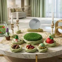 انواع هفت سین|صنایع دستی و سایر لوازم تزئینی|سنندج, |دیوار