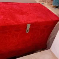 صندوق چوبی روکش مخمل|بوفه، ویترین، کنسول|کاشان, معلم|دیوار