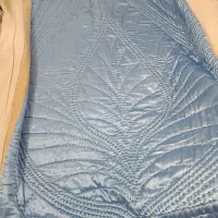 لحاف ساتن و شال قلاب بافی ابریشم سه گوش نو