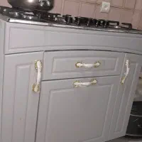 گاز ۵شعله رومیزی با کابینت نو
