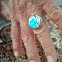 انگشتر فیروزه شجر نیشابوری دست ساز