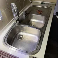 سینک همره شیر آب و‌شیر تصویه