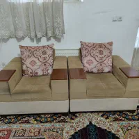 مبل 7 نفره دست دوم|مبلمان خانگی و میز عسلی|اشکذر, |دیوار