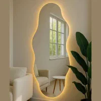 آیینه دفرمه نور دار انواع طرح ها