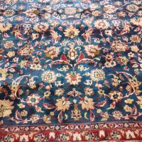 فرش دستباف تبریز قدیمی 12 متری طرح گل اناری