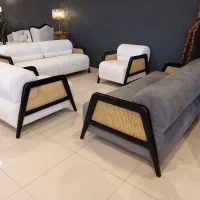 مبل مینیمال حصیری ۸نفره ۳+۳+۱+۱