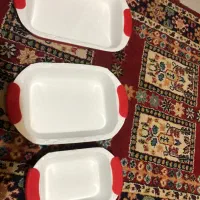 سه عدد ظرف سرامیکی مخصوص فر|ظروف سرو و پذیرایی|اصفهان, آفاران|دیوار