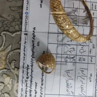 دستبند طلا و انگشتر طلا