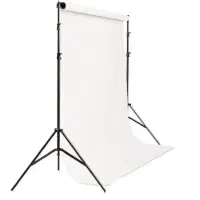 ۲ عدد فون بک گراند(سفید مخملی - سفید کاغذی) و پایه|دوربین عکاسی و فیلم‌برداری|تهران, ظفر|دیوار