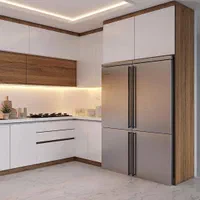 کابینت آشپزخانه سفارشی ممبران رنگ گردویی (کد۱۲۸۲))|مصالح و تجهیزات ساختمان|رشت, قاسمیه|دیوار