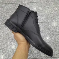 کفش محسن نیم بوت تمام چرم طبیبی گاوی کد۳۳۴