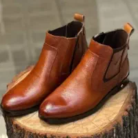 نیم بوت تمام چرم مردانه سایز ۴۳