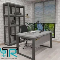 میز کارشناسی چوب راش مکعبی فریم مدرن آلمانی|دفتر کار|عباس‌آباد, |دیوار
