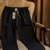 شلوار نگین دار مشکی