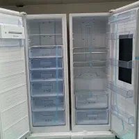 یخچال دوقلو سیلور ایس موتور LG شرایطی|یخچال و فریزر|قم, نیروگاه|دیوار