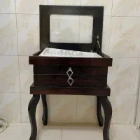 کنسول قاشق چنگال معاوضه هم دارم|بوفه، ویترین، کنسول|شیروان (خراسان), |دیوار