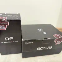 دوربین فوق حرفه ایcanon r5 body همراه لنز 24/70RF