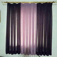 پرده پلیسه رنگ بنفش و یاسی