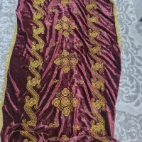 رومیزی قدیمی مخمل زرشکی|پرده، رانر، رومیزی|کرج, شهرک امام رضا (ع)|دیوار