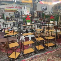 بوفه ویترین کتابخانه چوب فلز مربع مستطیل