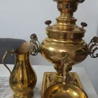 سماور ذغالی برنجی