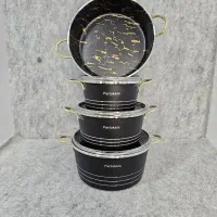 سرویس قابلمه۷پارچه گلدانی(تعویض قابلمه کهنه با نو)|ظروف پخت‌وپز|قم, ولیعصر|دیوار