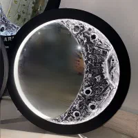 تابلو ماه نورانی و برجسته دکور شیک اتاق و پذیرایی|تابلو، نقاشی، عکس|شیراز, غدیر جنوبی|دیوار