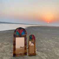 آینه چوبی سنتی دکوراتیو|آینه|دلوار, |دیوار