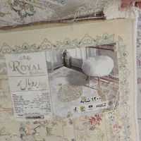 فرش ۱۲ متری گل برجسته زمینه روشن ( پنککی)|فرش|ری, دولتآباد|دیوار