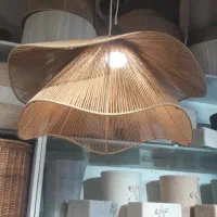 آباژور و لوستر نخ پیچ حصیری