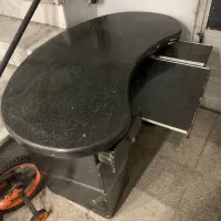 میز کامپیوتر چوبی لوبیایی