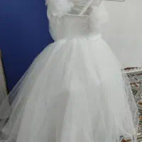 لباس عروسکی پف دار همراه باسیم دوردامن|کفش و لباس بچه|زهک, |دیوار